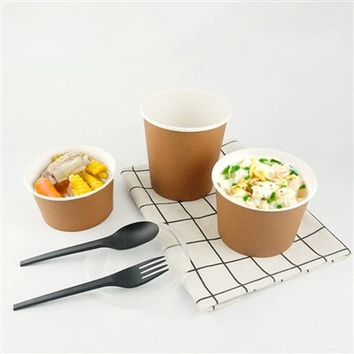 Tigela de sopa de papel